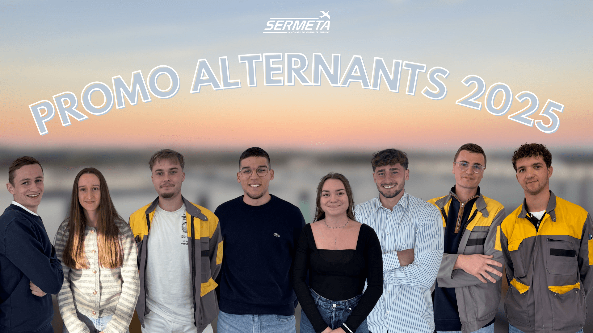 La promotion des alternants Sermeta de 2025, à l'occasion de la journée des stagiaires et alternants, découvrez l'aventure alternance Sermeta