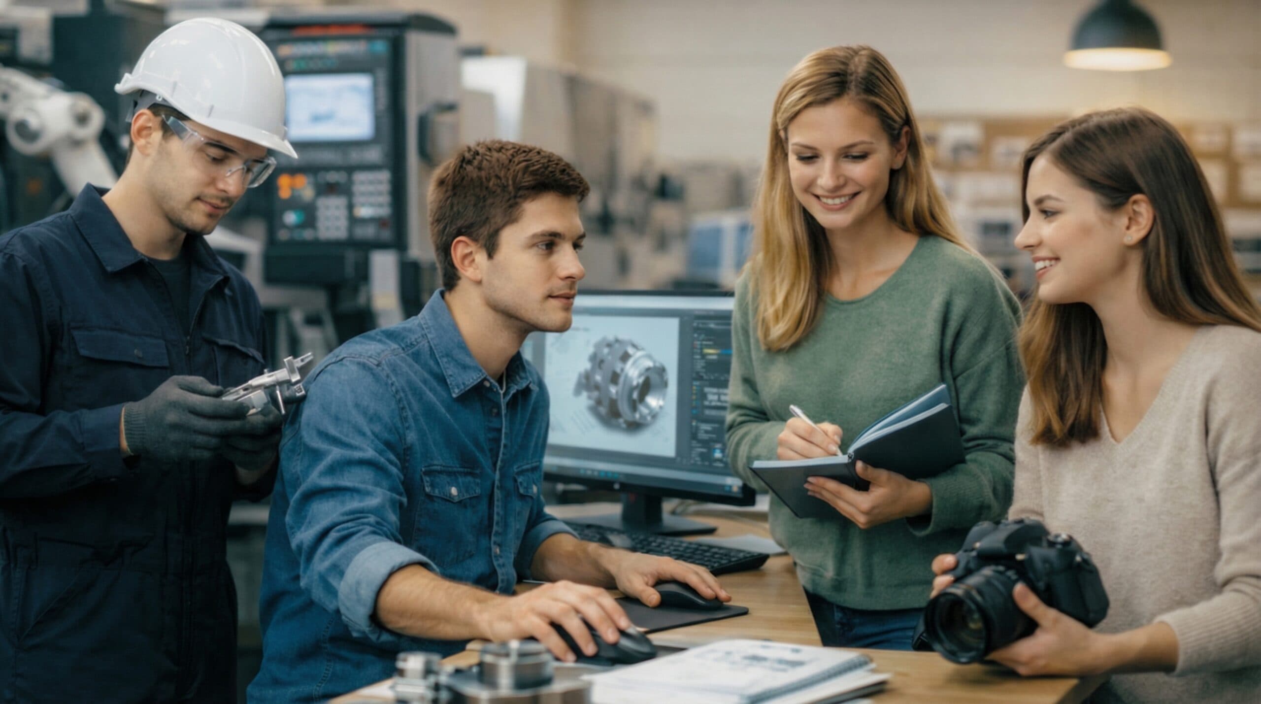 Étudiant en alternance travaillant en entreprise chez Sermeta dans un environnement professionnel