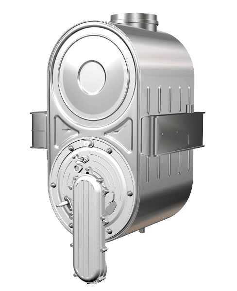 commercial boiler - heat exchanger - burner door