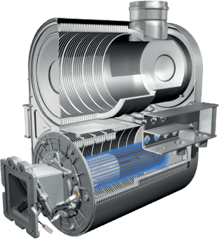 commercial boiler - heat exchanger - efficiency - water tubes